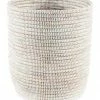 SW WHITE CATTAIL BASKET BIN (SENEGAL) 2 SW WHITE CATTAIL BASKET BIN (SENEGAL)