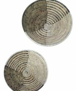 SW BLACK & SILVER DELTA BASKETS (RWANDA)