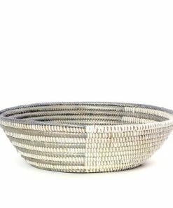 SW WHITE & SILVER DELTA BASKETS (RWANDA)