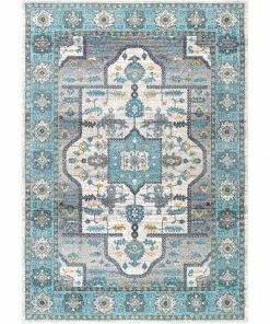 NL SKY & WATER TANESH MEDALLION ( 5' X 7'5 )