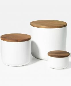 BH ACACIA LID BLACK STONEWARE