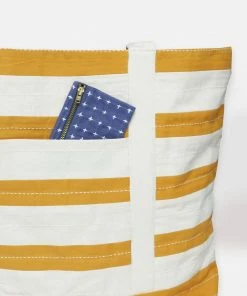 STRIPED CANVAS TOTE FAIR TRADE