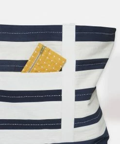 STRIPED CANVAS TOTE FAIR TRADE