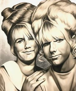 STAG & MANOR SILVER TWO BLONDE WOMEN By Paul Morin