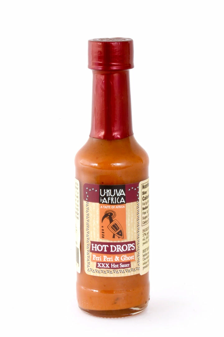 SW FAIR TRADE UKUVA GHOST PEPPER DROPS HOT SAUCE (SOUTH AFRICA) 3 SW FAIR TRADE UKUVA GHOST PEPPER DROPS HOT SAUCE (SOUTH AFRICA)
