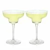 VK COCKTAILS ANGLED CRYSTAL MARGARITA GLASSES
