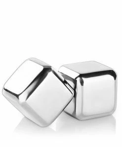 VK GLACIER ROCKS LARGE STAINLESS STEEL CUBES COCKTAILS
